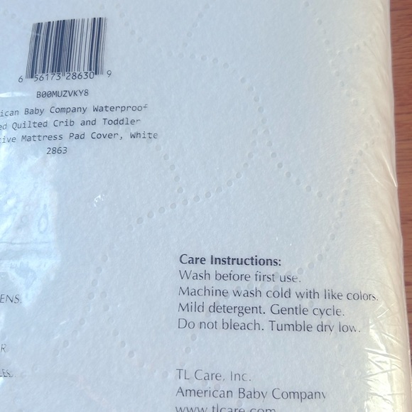 American Baby Company Waterproof Crib Protective Mattress Pad Cover NEW - Picture 2 of 5